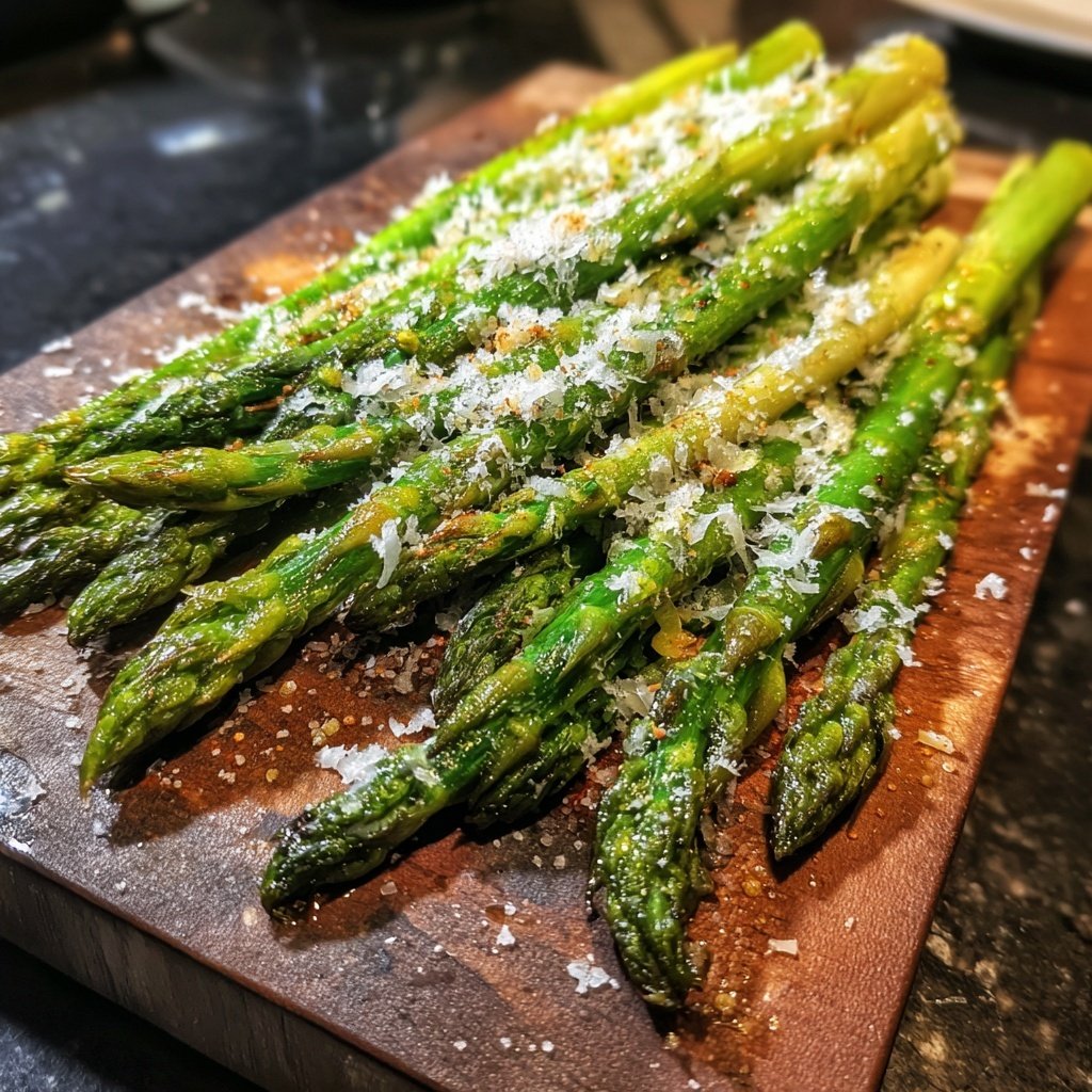 Grüner Spargel Mit Parmesan