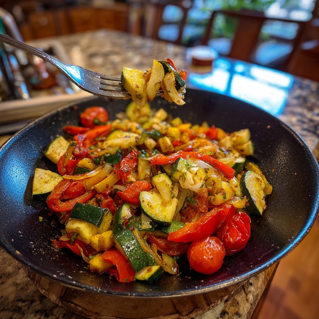 Kalorienarme Mittagspfanne