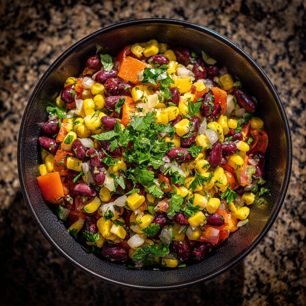 Reissalat Mit Mais Und Bohnen Zum Grillen