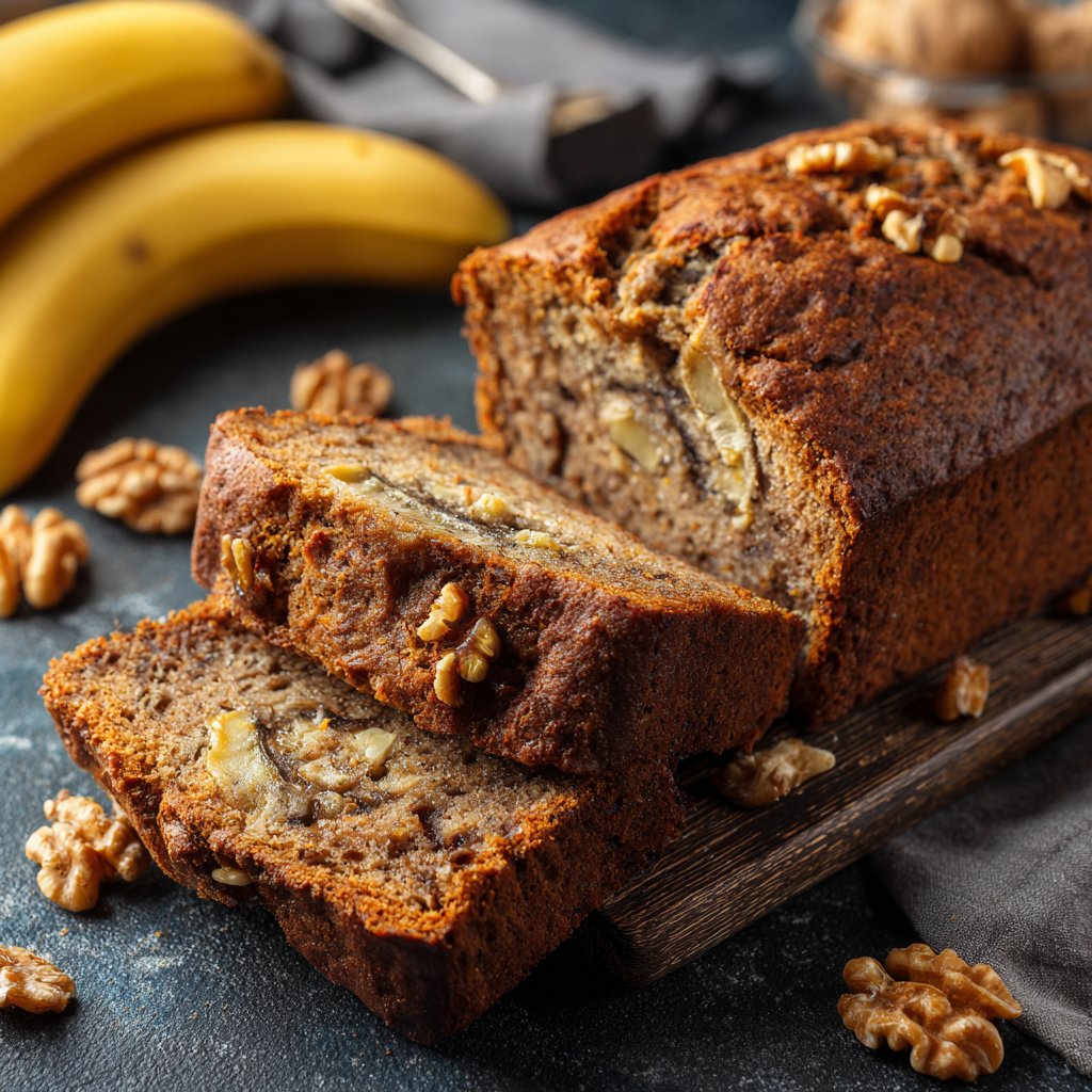 Bananenbrot ohne Zucker