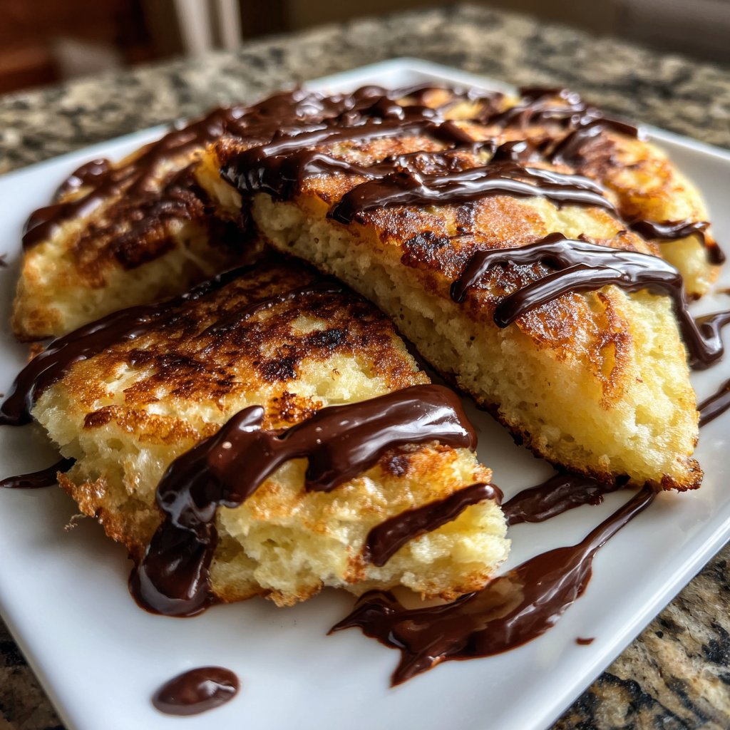 Pfannkuchen mit Schokolade