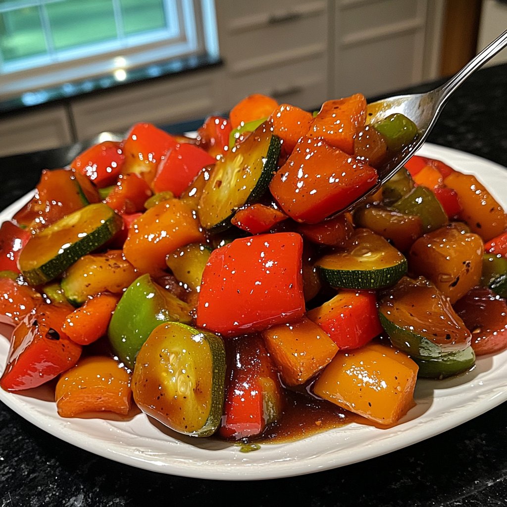 Gemüsepfanne mit Sojasauce