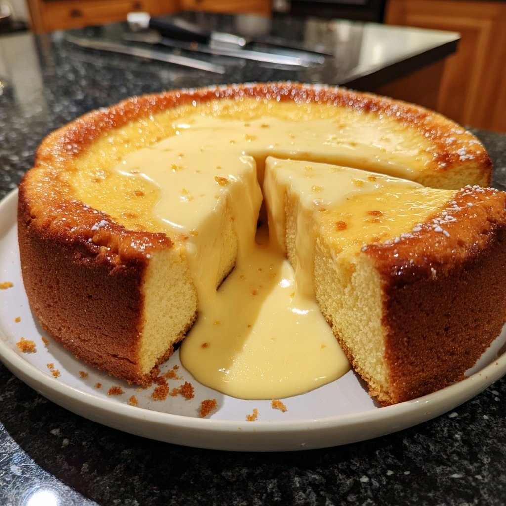 Käsekuchen mit Vanillepudding