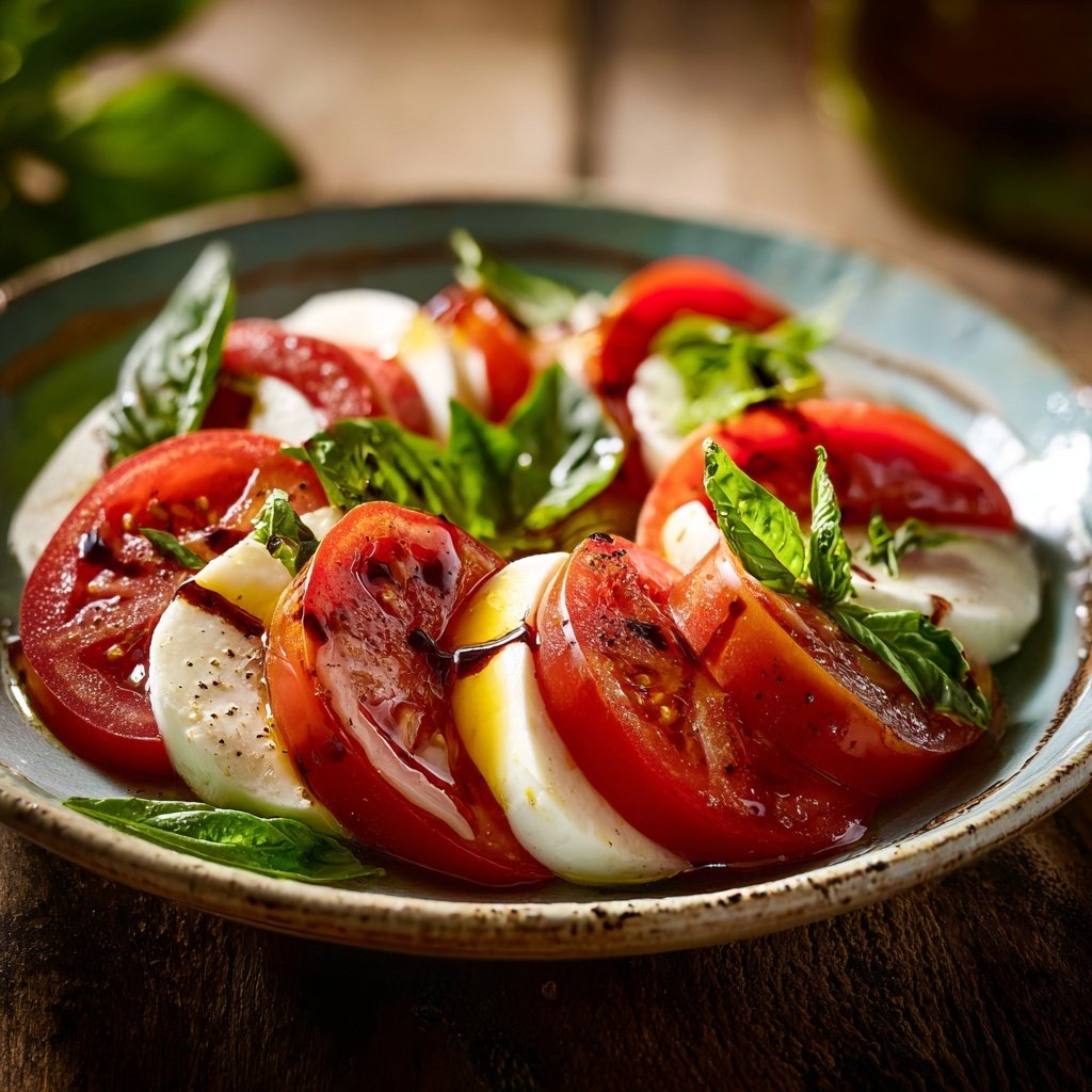 Tomaten Mozzarella Salat Mit Basilikum