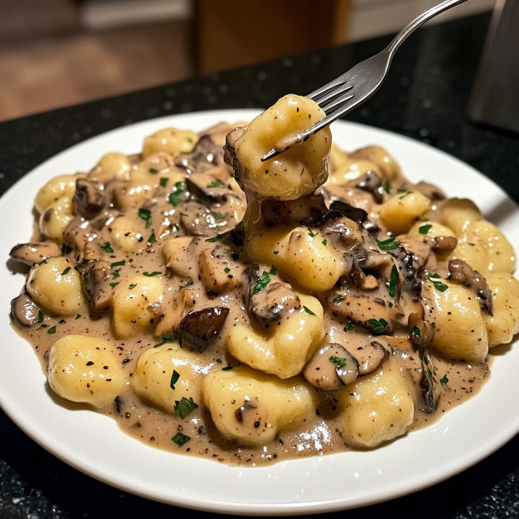 Gnocchi mit Pilzrahm