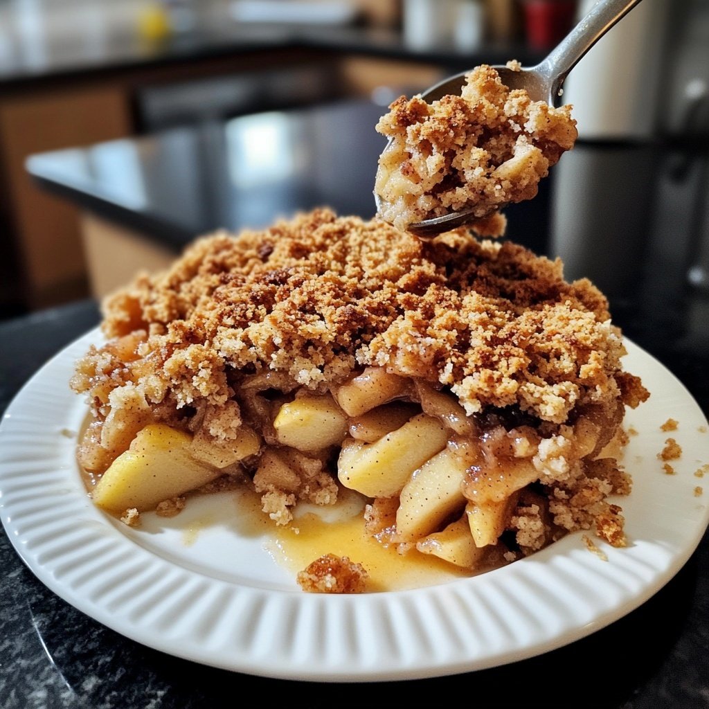 Weihnachtscrumble Dessert