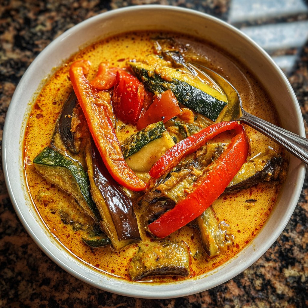 Rotes Thai-Curry mit Gemüse